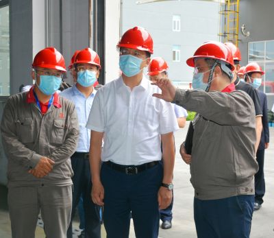 落实防汛工作 筑牢安全防线|潍坊市委书记惠新安调研山东918博天堂药业防汛及汛期企业安全生产工作
